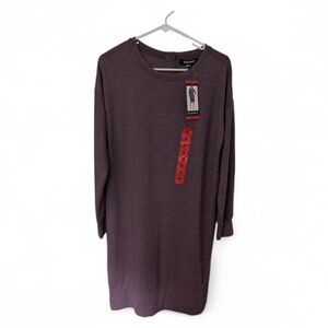 NWT Sz M Ellen Tracy Wine Colored Dress